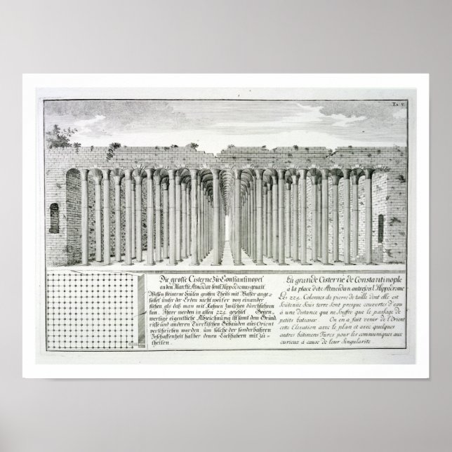 Affiches Citerne sous l'hippodrome, Constantinople, Tu (Devant)