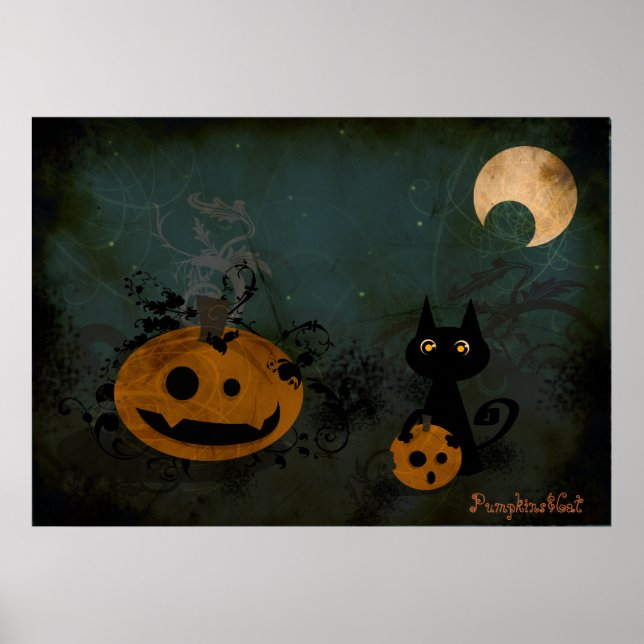 Affiches Citrouille&Cat (Devant)