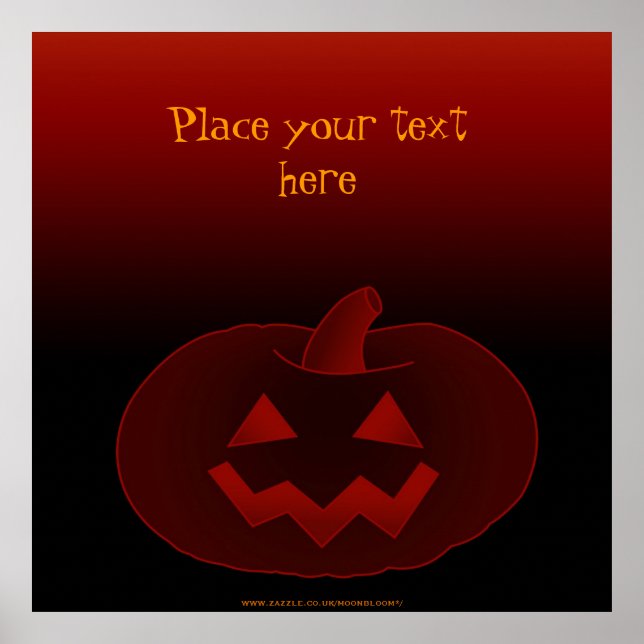Affiches Citrouille Halloween 002 (Devant)