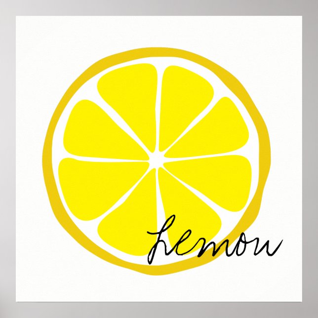 Affiches Citrus citron d'été (Devant)