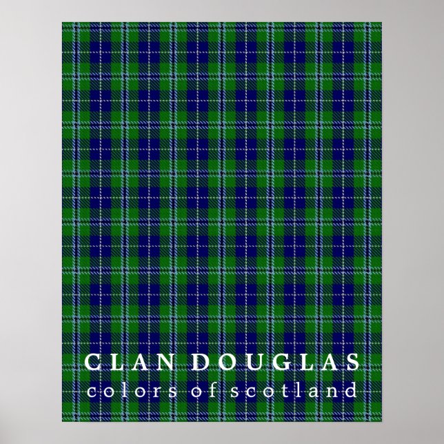 Affiches Clan Douglas Colors d'Ecosse Tartan (Devant)