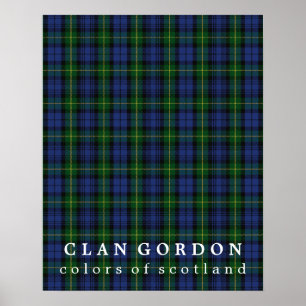 Affiches Clan Gordon Colors d'Ecosse Tartan