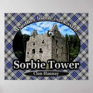 Affiches Clan Hannay Sorbie Tower Castle Scotland