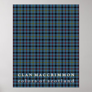 Affiches Clan MacCrimmon couleurs de Tartan écossais