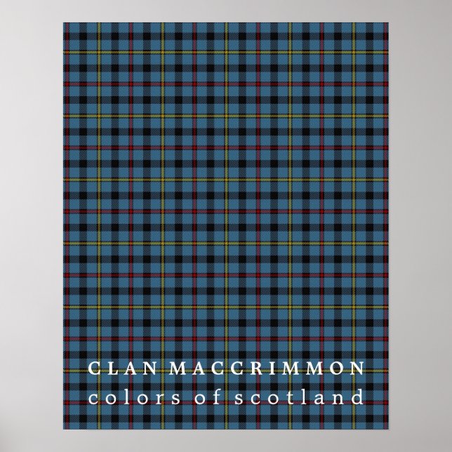 Affiches Clan MacCrimmon couleurs de Tartan écossais (Devant)