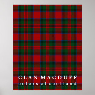 Affiches Clan MacDuff Couleurs du Tartan écossais