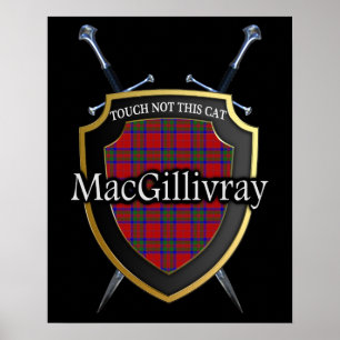 Affiches Clan MacGillivray Scottish Shield & Swords