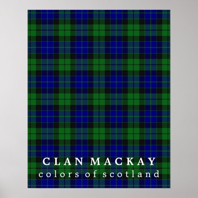 Affiches Clan MacKay Couleurs d'Ecosse Tartan (Devant)