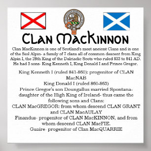 Affiches Clan MacKinnon et Siol Alpin - Les 7 Clans
