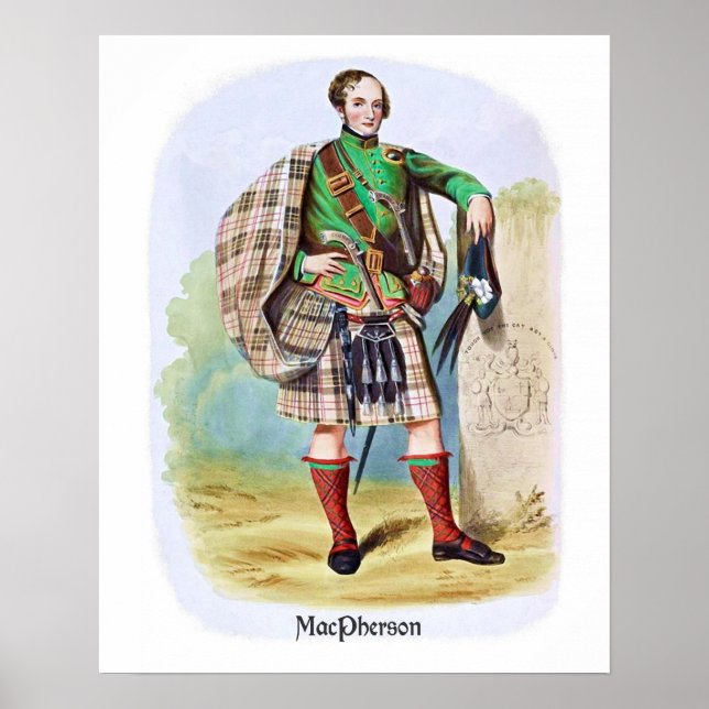 Affiches Clan MacPherson by R. R. McIan (Devant)