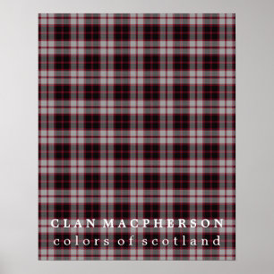 Affiches Clan MacPherson Colors of Scotland Tartan