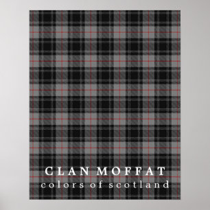 Affiches Clan Moffat couleurs écossaise Tartan