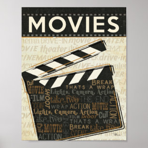 Affiches Clappeur de film vintage