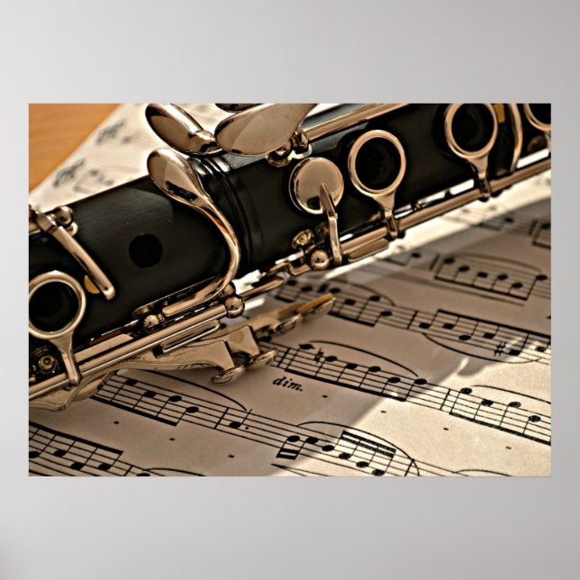 Affiches Clarinet Closeup (Devant)