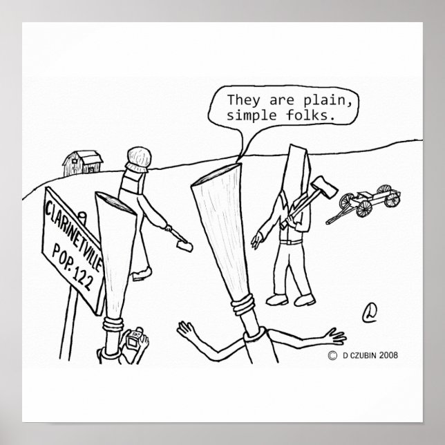 Affiches Clarinetville White (Devant)