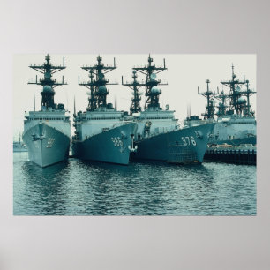 Affiches Classe Spruance, NAV STA, San Diego, Cal