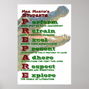 Affiches Classroom Rules / Guidelines