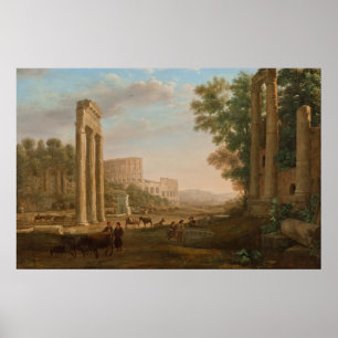 Affiches Claude Lorrain - Ruines du forum romain