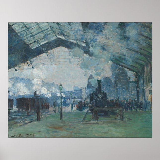 Affiches Claude Monet - Arrivée du train de Normandie (Devant)