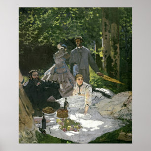 Affiches Claude Monet   Dejeuner sur l'Herbe, Chailly