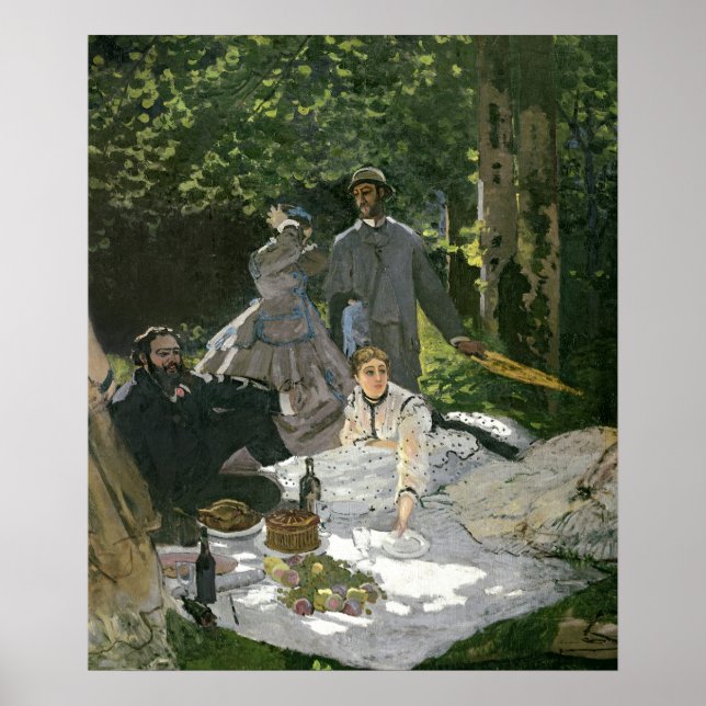 Affiches Claude Monet | Dejeuner sur l'Herbe, Chailly (Devant)