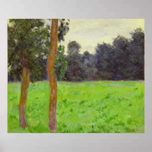 Affiches Claude Monet Deux Arbres dans la Prairie