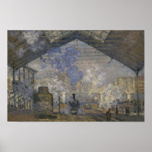 Affiches Claude Monet - La gare Saint-Lazare