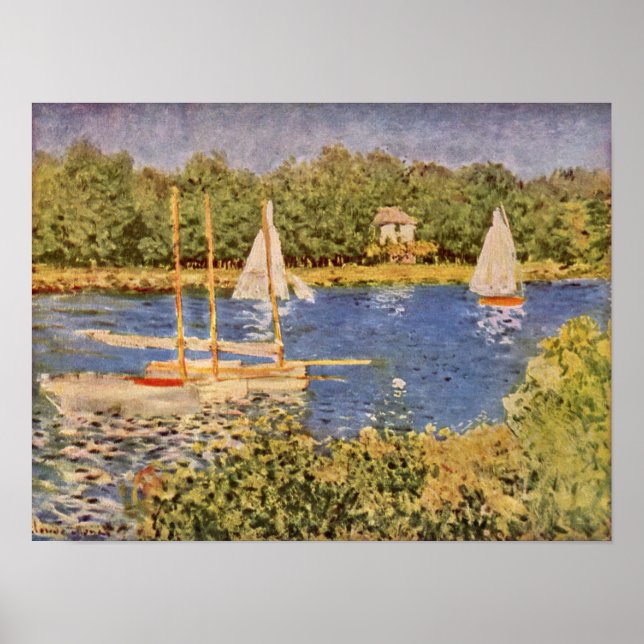 Affiches Claude Monet - La Seine à Argenteuil (Devant)