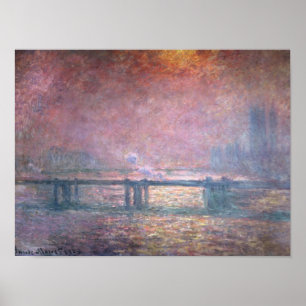 Affiches Claude Monet la Tamise chez Charing Cross, 1903