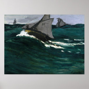 Affiches Claude Monet La Vague Verte