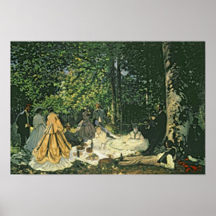Affiches Claude Monet Le Dejeuner sur l'Herbe, 1865-1866