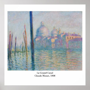 Affiches Claude Monet Le Grand Canal