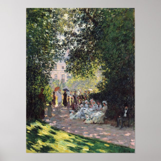 Affiches Claude Monet | Le Parc Monceau (Devant)