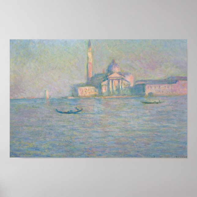 Affiches Claude Monet - L'église San Giorgio Maggiore, (Devant)