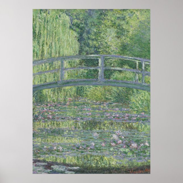 Affiches Claude Monet | L'étang Nénuphar : Harmonie verte (Devant)
