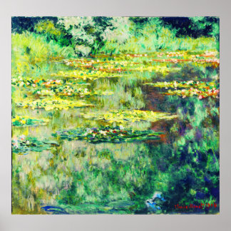 Affiches Claude Monet - Lillies d'eau - Bassin des Nymphéas