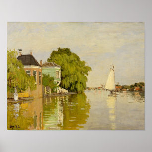 Affiches Claude Monet - Maisons sur l'Achterzaan