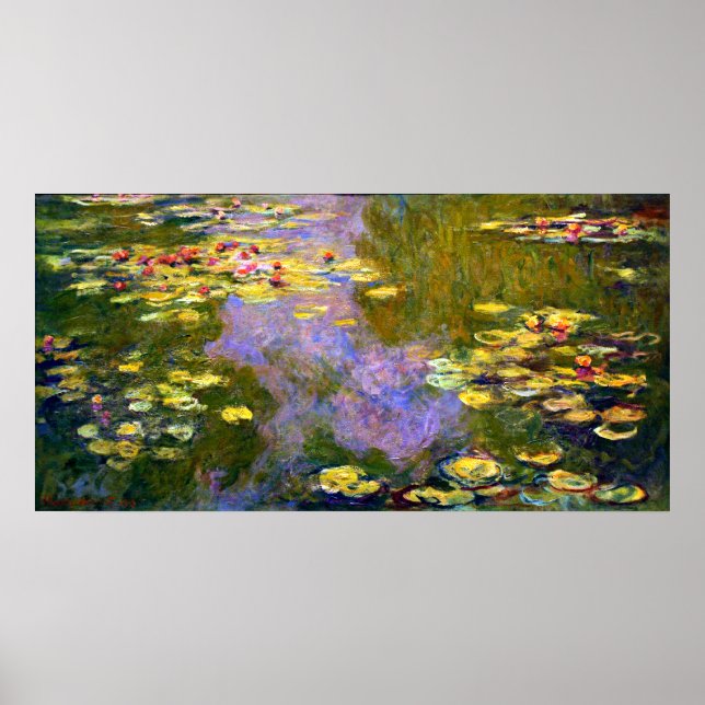 Affiches Claude Monet : Nappes d'eau (Devant)