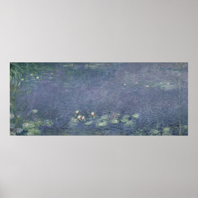 Affiches Claude Monet | Nénuphar : Matin, 1914-18 (Devant)