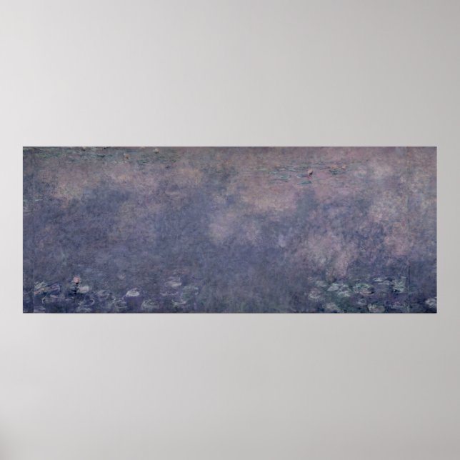 Affiches Claude Monet | Nénuphars : Deux saules pleurants (Devant)