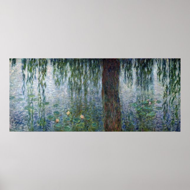 Affiches Claude Monet | Nénuphars - Flux de pleurs à gauche (Devant)