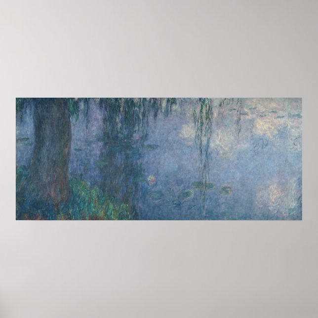 Affiches Claude Monet | Nénuphars : Willows pleurs, 1914 (Devant)