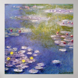 Affiches Claude Monet - Nymphéas à Giverny