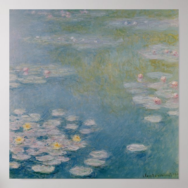 Affiches Claude Monet | Nympheas à Giverny, 1908 (Devant)