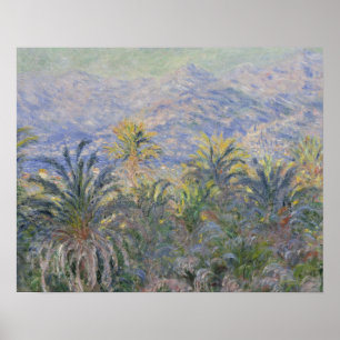 Affiches Claude Monet - Palmiers à Bordighera