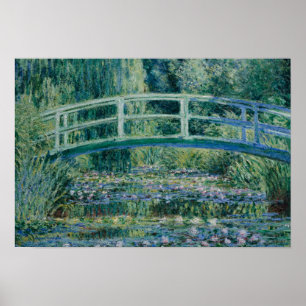 Affiches Claude Monet - Pont japonais et nappes phréatiques