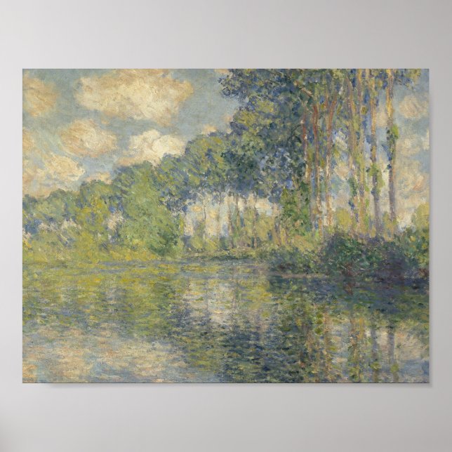 Affiches Claude Monet - Poplars sur l'épte (Devant)