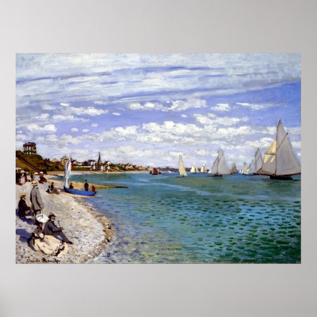 Affiches Claude Monet Regatta at Sainte-Adresse (Devant)