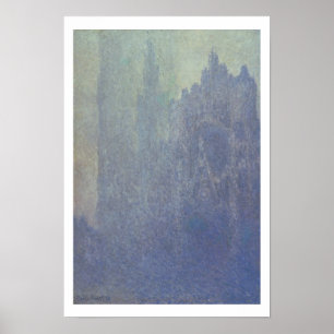 Affiches Claude Monet Rouen Cathedral, Foggy Weather