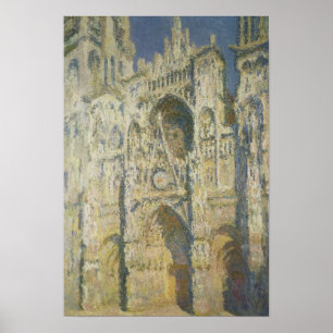 Affiches Claude Monet   Rouen Cathedral in Full Sunlight
